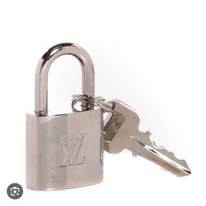 Authentic LV Silver Lock/key